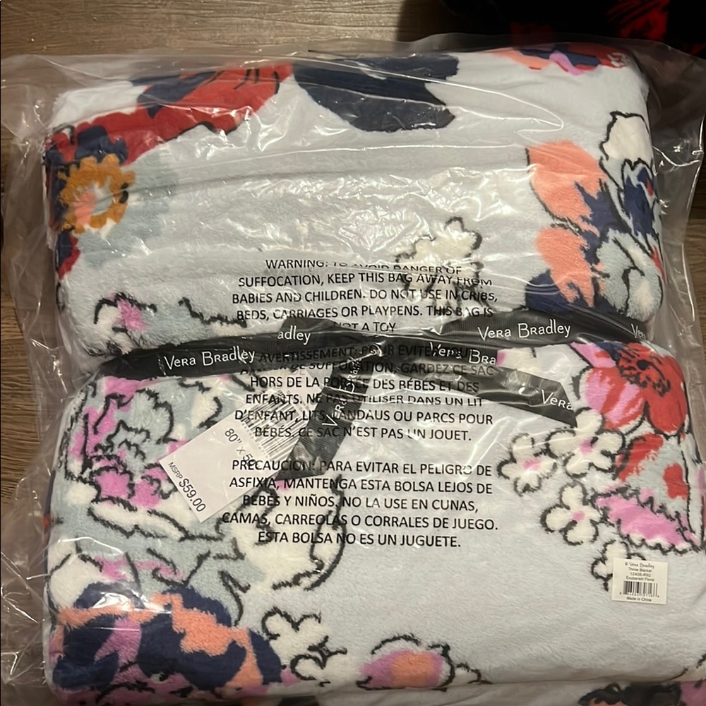 Vera Bradley Exuberant Floral Throw Blanket